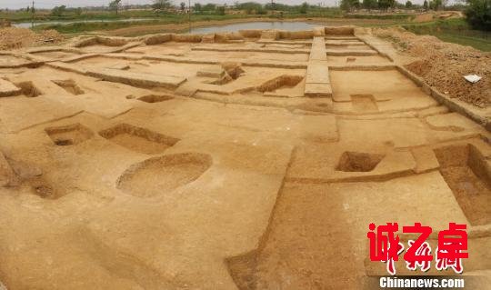 圖為呂蒙崗遺址工地全景照。(江西省文物考古研究院 供圖)
